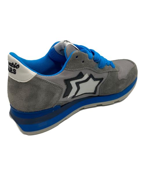 atlantic stars（アトランティックスターズ）atlantic stars (アトランティックスターズ) ローカットスニーカー グレー×ブルー サイズ:36の古着・服飾アイテム