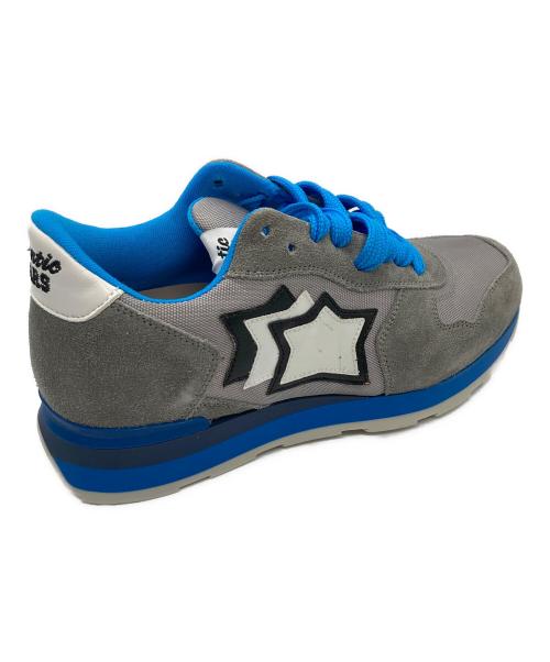 atlantic stars（アトランティックスターズ）atlantic stars (アトランティックスターズ) ローカットスニーカー グレー×ブルー サイズ:36の古着・服飾アイテム