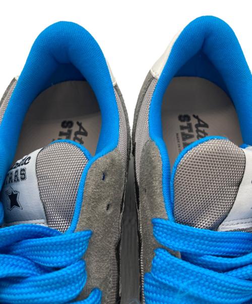 atlantic stars（アトランティックスターズ）atlantic stars (アトランティックスターズ) ローカットスニーカー グレー×ブルー サイズ:36の古着・服飾アイテム