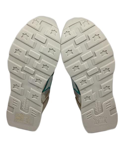 atlantic stars（アトランティックスターズ）atlantic stars (アトランティックスターズ) ローカットスニーカー シャンパンゴールド×グリーン サイズ:36の古着・服飾アイテム