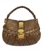 MIU MIUミュウミュウ）の古着「マテラッセワンショルダーバッグ」｜ブラウン