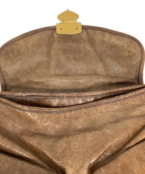 MIU MIU（ミュウミュウ）MIU MIU (ミュウミュウ) マテラッセワンショルダーバッグ ブラウンの古着・服飾アイテム