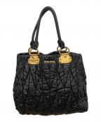 MIU MIUミュウミュウ）の古着「マテラッセトートバッグ」｜ブラック