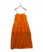 GANNIガニー）の古着「コットン ストラップロングワンピース」｜オレンジ