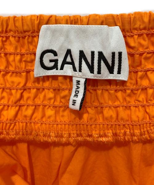 GANNI（ガニー）GANNI (ガニー) コットン ストラップロングワンピース オレンジ サイズ:34の古着・服飾アイテム