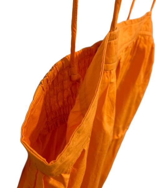 GANNI（ガニー）GANNI (ガニー) コットン ストラップロングワンピース オレンジ サイズ:34の古着・服飾アイテム