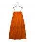 GANNI (ガニー) コットン ストラップロングワンピース オレンジ サイズ:34：5000円