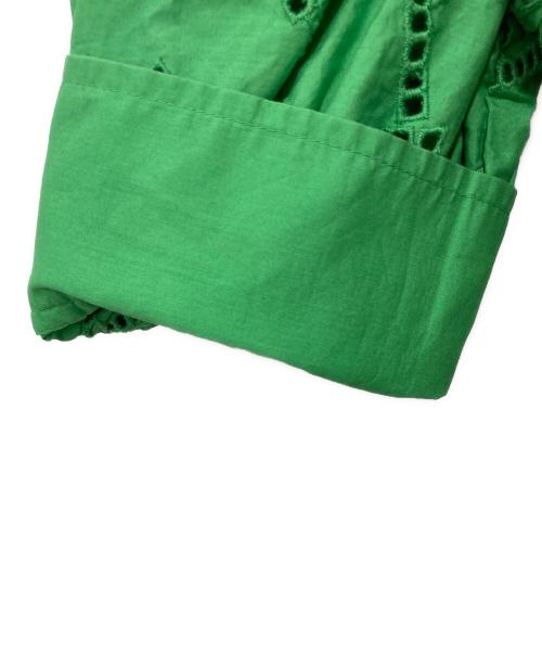 GANNI（ガニー）GANNI (ガニー) maxi smock dress グリーン サイズ:36の古着・服飾アイテム