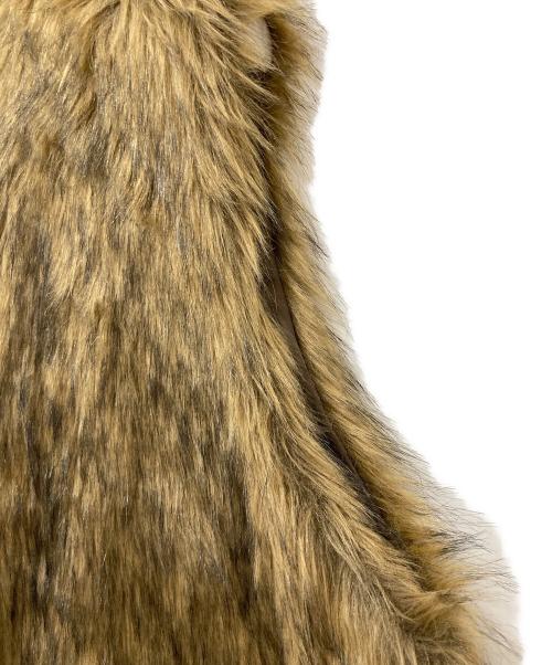 seyto（セイト）seyto (セイト) フェイクファーベスト ベージュ サイズ:FREEの古着・服飾アイテム