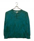 L.L.Beanエルエルビーン）の古着「タイダイ柄ヘンリーネックロングスリーブTee」｜グリーン