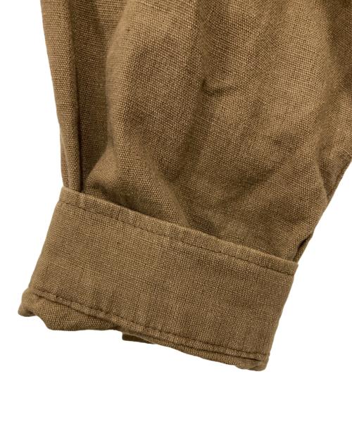 Eddie Bauer（エディーバウアー）Eddie Bauer (エディーバウアー) リネン混ジャケット ブラウン サイズ:Lの古着・服飾アイテム