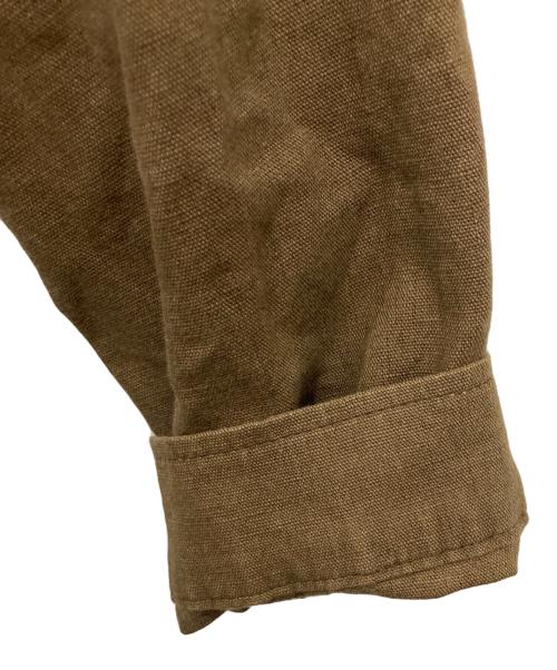 Eddie Bauer（エディーバウアー）Eddie Bauer (エディーバウアー) リネン混ジャケット ブラウン サイズ:Lの古着・服飾アイテム