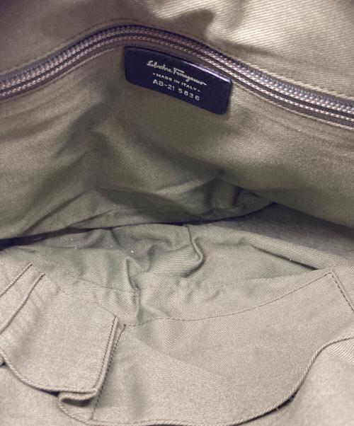 Salvatore Ferragamo（サルヴァトーレ フェラガモ）Salvatore Ferragamo (サルヴァトーレ フェラガモ) ハラコハンドバッグ ブラックの古着・服飾アイテム