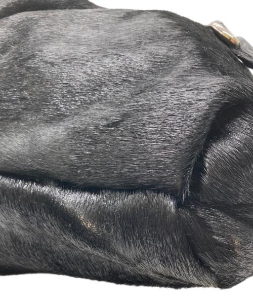 Salvatore Ferragamo（サルヴァトーレ フェラガモ）Salvatore Ferragamo (サルヴァトーレ フェラガモ) ハラコハンドバッグ ブラックの古着・服飾アイテム