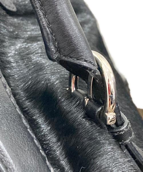 Salvatore Ferragamo（サルヴァトーレ フェラガモ）Salvatore Ferragamo (サルヴァトーレ フェラガモ) ハラコハンドバッグ ブラックの古着・服飾アイテム