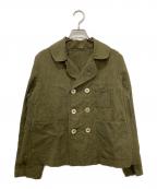 45Rフォーティファイブ・アール）の古着「リネンクロスのアニーダブルジャケット」｜オリーブ
