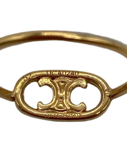 CELINE（セリーヌ）CELINE (セリーヌ) マイヨントリオンフ リング ゴールドカラー サイズ:10号の古着・服飾アイテム