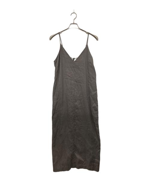 SLOBE IENA（スローブ イエナ）SLOBE IENA (スローブ イエナ) リネンIラインキャミワンピース グレー サイズ:38の古着・服飾アイテム