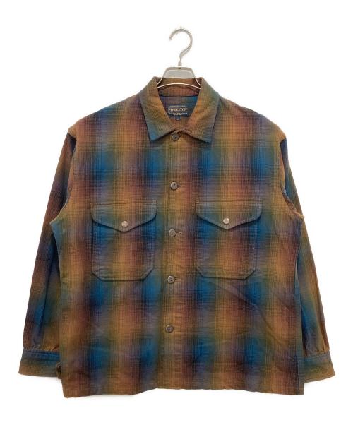 PENDLETON（ペンドルトン）PENDLETON (ペンドルトン) CPOシャツジャケット ブラウン サイズ:Lの古着・服飾アイテム