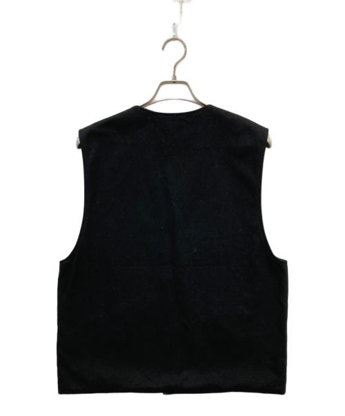 MHL（エムエイチエル）MHL (エムエイチエル) コットンベスト ブラック サイズ:Lの古着・服飾アイテム