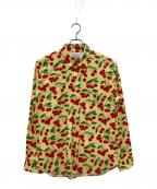 Dry Bonesドライボーンズ）の古着「チェリー柄シャツ」｜イエロー×レッド