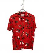 Aloha Blossomアロハブロッサム）の古着「アロハシャツ」｜レッド