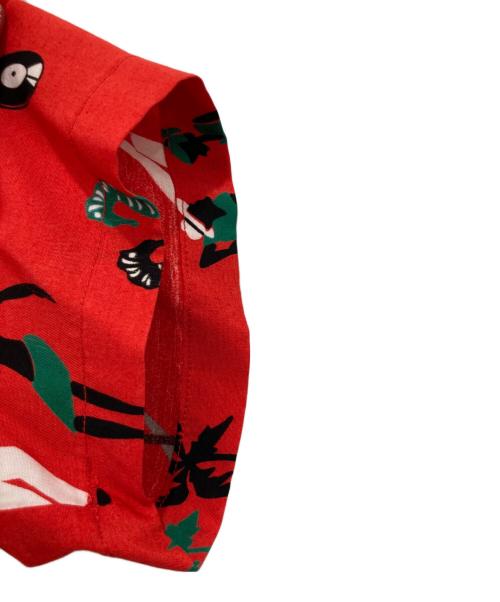 Aloha Blossom（アロハブロッサム）Aloha Blossom (アロハブロッサム) アロハシャツ レッド サイズ:38の古着・服飾アイテム