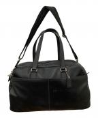 COACHコーチ）の古着「レザーボストンバッグ」｜ブラック