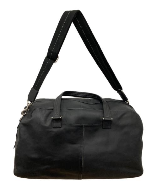 COACH（コーチ）COACH (コーチ) レザーボストンバッグ ブラックの古着・服飾アイテム