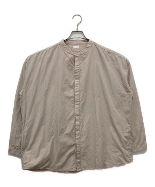 SEEALL（シーオール）SEEALL (シーオール) バンドカラーシャツ ベージュ サイズ:46の古着・服飾アイテム