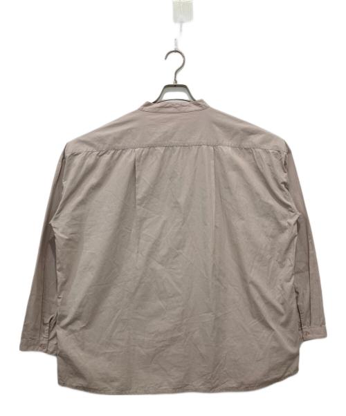 SEEALL（シーオール）SEEALL (シーオール) バンドカラーシャツ ベージュ サイズ:46の古着・服飾アイテム