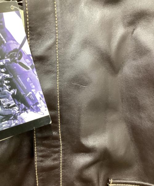 MORGAN MEMPHIS BELLE（モーガン メンフィス ベル）MORGAN MEMPHIS BELLE (モーガン メンフィス ベル) A-2フライトジャケット ブラウン サイズ:44の古着・服飾アイテム