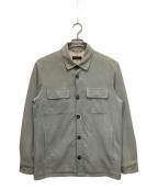 LORO PIANAロロピアーナ）の古着「キッドスキンオーバーシャツ」｜グリーン