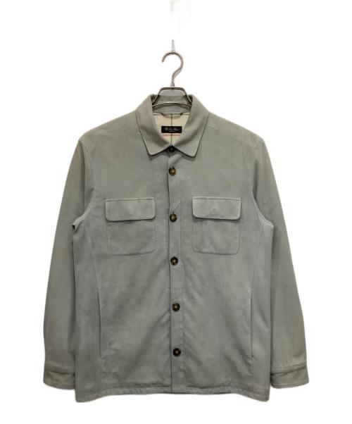 LORO PIANA（ロロピアーナ）LORO PIANA (ロロピアーナ) キッドスキンオーバーシャツ グリーン サイズ:Mの古着・服飾アイテム