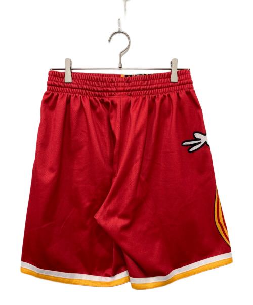 MITCHELL & NESS（ミッチェルアンドネス）MITCHELL & NESS (ミッチェルアンドネス) ハーフパンツ レッド サイズ:Mの古着・服飾アイテム