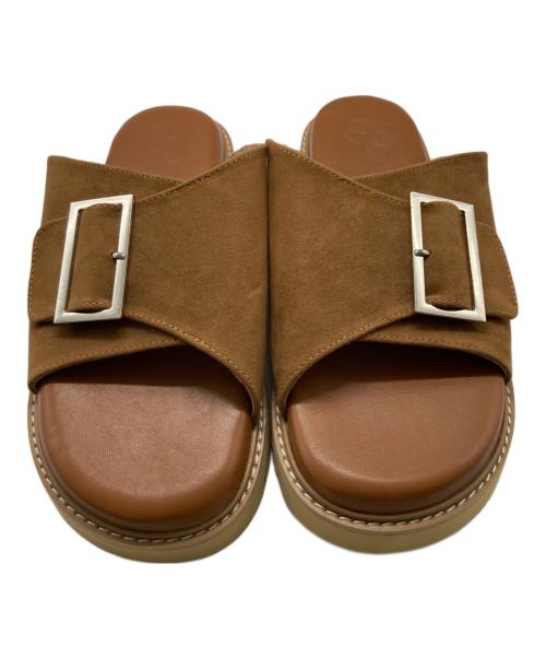 Spick and Span（スピック＆スパン）Spick and Span (スピックアンドスパン) スライダーサンダル ブラウン サイズ:38の古着・服飾アイテム