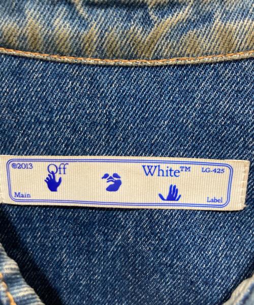 OFFWHITE（オフホワイト）OFFWHITE (オフホワイト) パッチワークデニムジャケット インディゴ サイズ:XLの古着・服飾アイテム