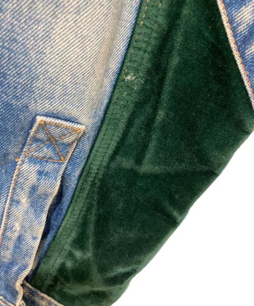 OFFWHITE（オフホワイト）OFFWHITE (オフホワイト) パッチワークデニムジャケット インディゴ サイズ:XLの古着・服飾アイテム