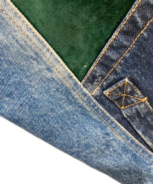 OFFWHITE（オフホワイト）OFFWHITE (オフホワイト) パッチワークデニムジャケット インディゴ サイズ:XLの古着・服飾アイテム