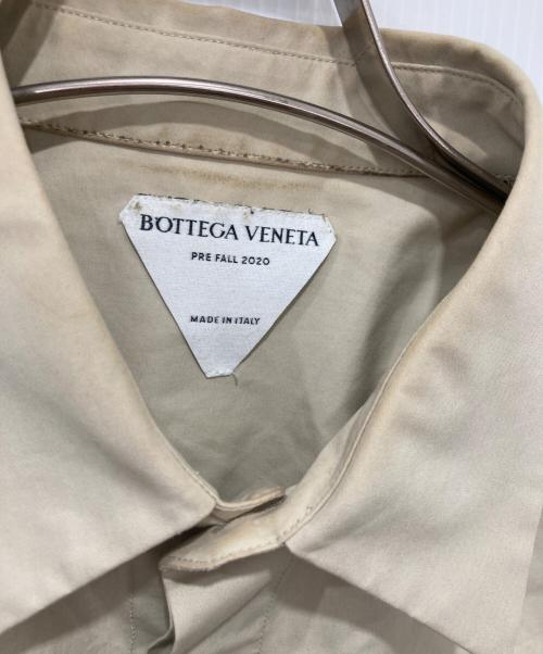 BOTTEGA VENETA（ボッテガベネタ）BOTTEGA VENETA (ボッテガベネタ) コットンポプリンシャツ ベージュ サイズ:38の古着・服飾アイテム