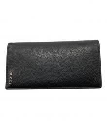 GUCCI（グッチ）の古着「バイカラー ロングウォレット」｜ブラック×グリーン