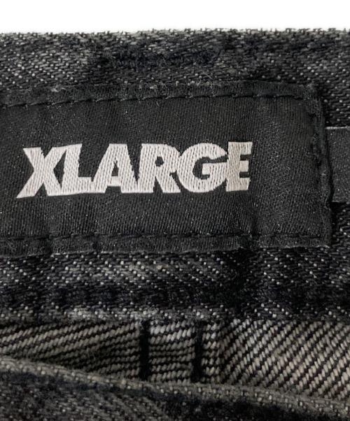 X-LARGE（エクストララージ）X-LARGE (エクストララージ) OLD ENGLISH BAGGY DENIM PANTS ブラック サイズ:W32の古着・服飾アイテム