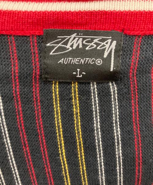 stussy（ステューシー）stussy (ステューシー) マルチストライプカーディガン マルチカラー サイズ:Lの古着・服飾アイテム