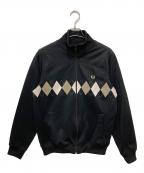 FRED PERRYフレッドペリー）の古着「アーガイルトラックジャケット」｜ブラック