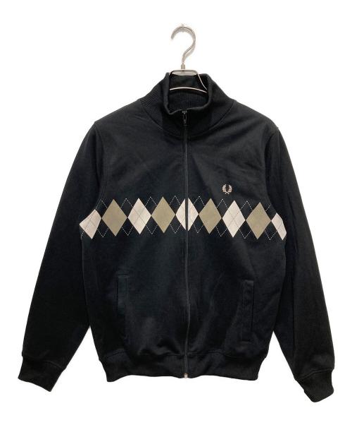 FRED PERRY（フレッドペリー）FRED PERRY (フレッドペリー) アーガイルトラックジャケット ブラック サイズ:Mの古着・服飾アイテム