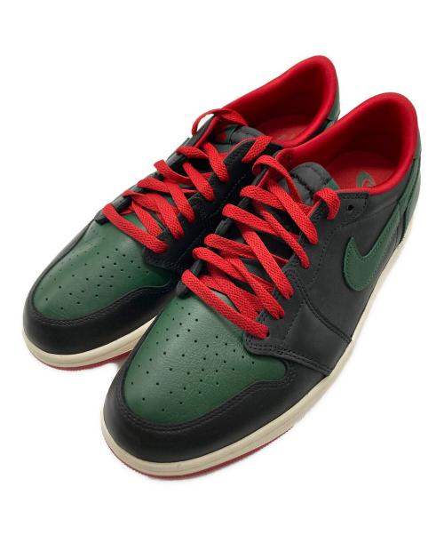 NIKE（ナイキ）NIKE (ナイキ) WMNS AIR JORDAN 1 RETRO LOW OG グリーン×レッド サイズ:29cmの古着・服飾アイテム