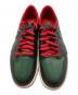 中古・古着 NIKE (ナイキ) WMNS AIR JORDAN 1 RETRO LOW OG グリーン×レッド サイズ:29cm：6000円