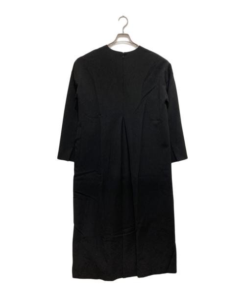 ENFOLD（エンフォルド）ENFOLD (エンフォルド) ダブルクロス AラインポケットDRESS ブラック サイズ:38の古着・服飾アイテム