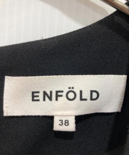 ENFOLD（エンフォルド）ENFOLD (エンフォルド) ダブルクロス AラインポケットDRESS ブラック サイズ:38の古着・服飾アイテム