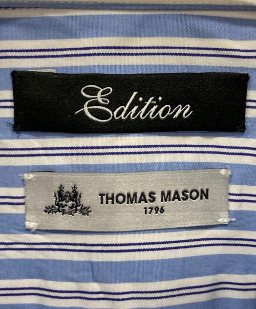 THOMAS MASON（トーマスメイソン）THOMAS MASON (トーマスメイソン) edition (エディション) トーマスメイソンレギュラーシャツ ブルー サイズ:Sの古着・服飾アイテム